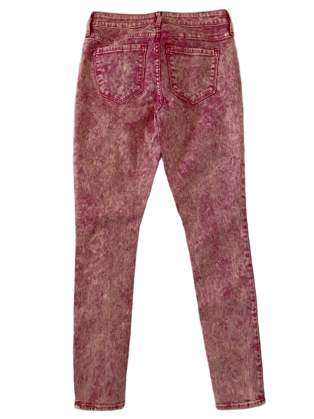 Old Navy Pink Acid Wash Rockstar Super Skinny Jeans, Size 4 - Picture 6 of 6